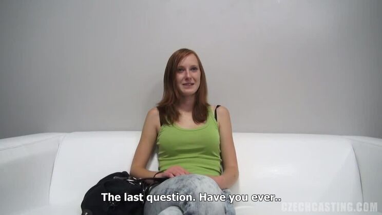 Sexy Redhead Jarka - European Casting Porn
