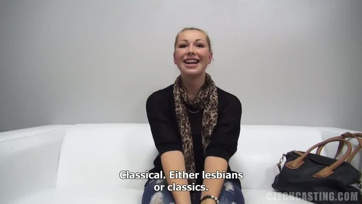 Blonde European Model Alzbeta Teases