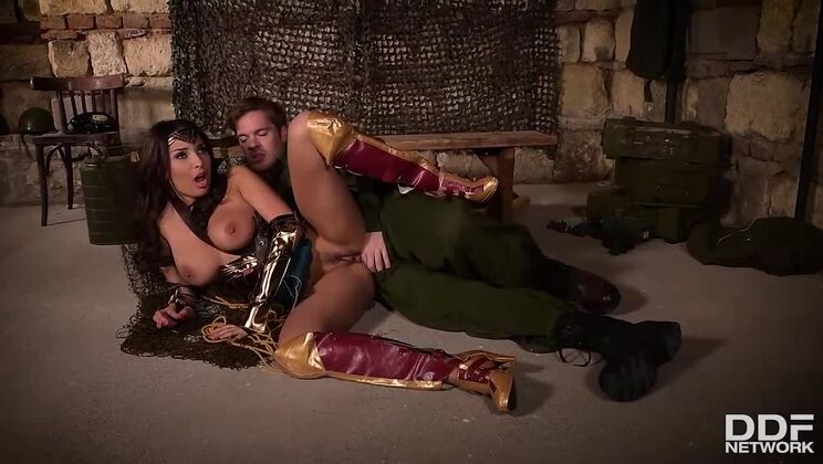 Anissa Kate as Wonder Woman in Anal Cosplay