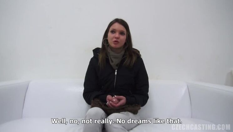 Czech Casting with Brunette Hana