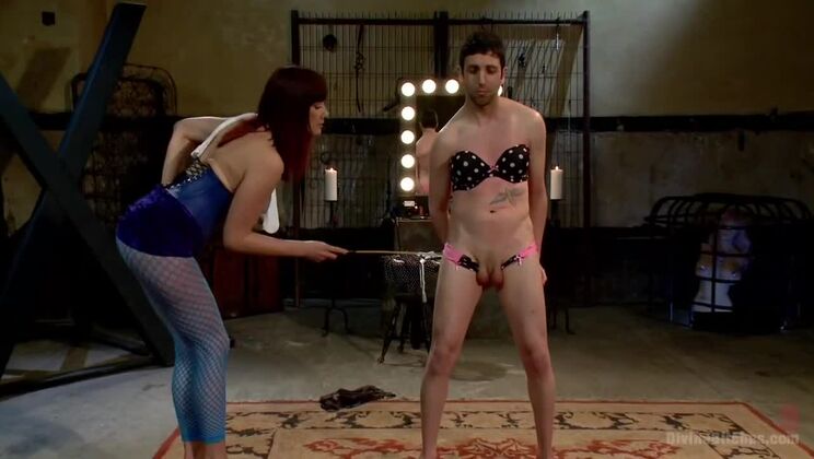 Jay West Puts Bella Rossi Through a Strap-on and Ball Busting