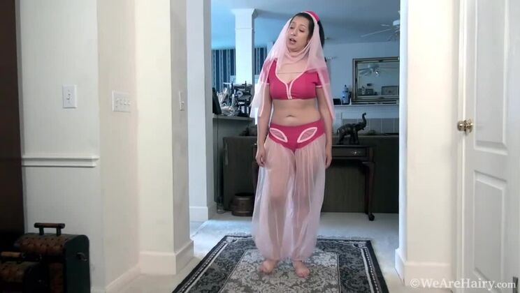 Stacie Rose's Lingerie Tease as a Genie