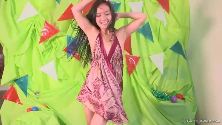 June Groovy Brunette Babe