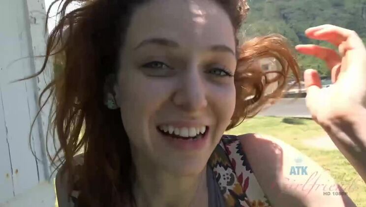 Emma Evins Gives Handjob & Foot Worship in Outdoor Fetish Scene