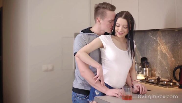 Brunette Emily Bender Gets a Cumshot on Her Face