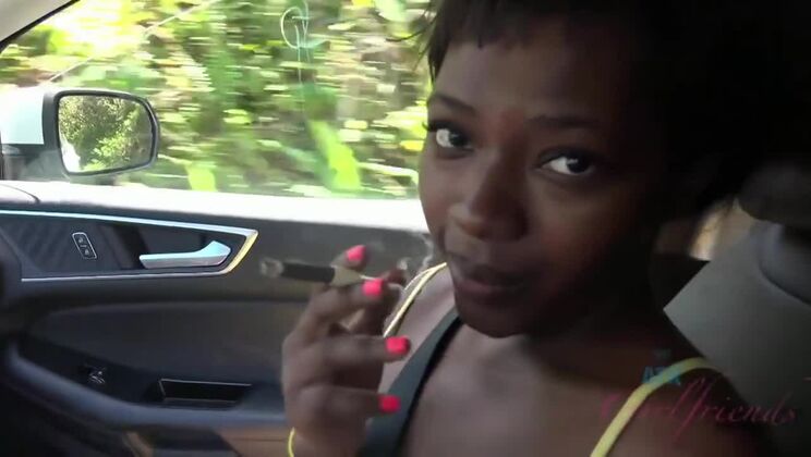 Ebony Girlfriend Noemie Can't Resist Huge Cock