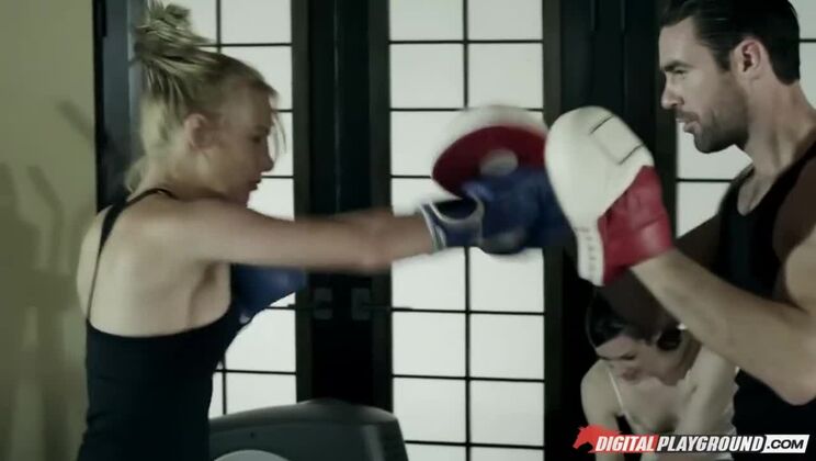 Big Cock Scott Nails Jesse Jane in Gym Fight