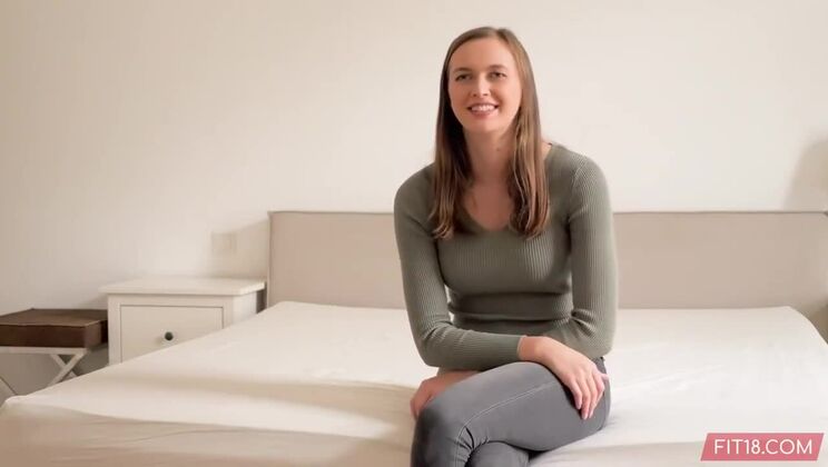 Big Tits Blonde Casting Facial