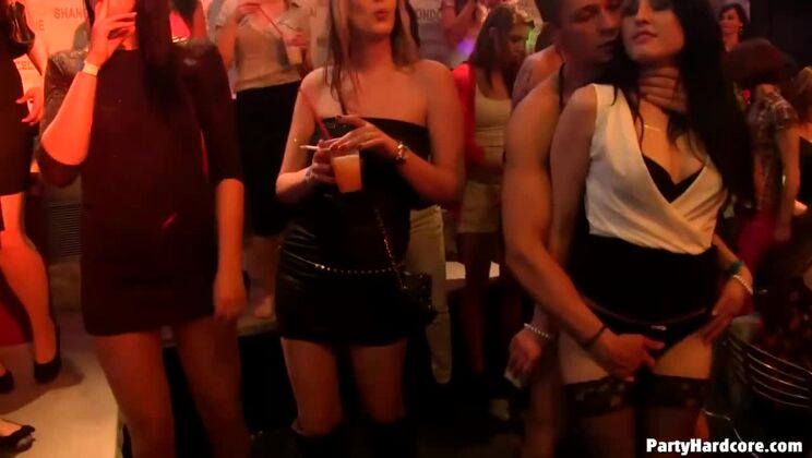 Interracial Gang Bang Party - Big Cock, Big Tits, and Brunette