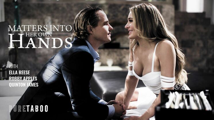 [PureTaboo] - Pussy to Mouth Action in Wild Threesome - Quinton James - Ella Reese - Robby Apples