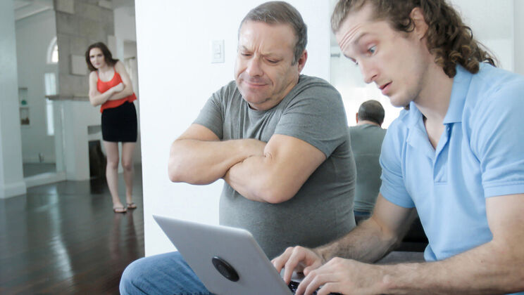 Stepson Fucks Step Mom Behind Dad's Back