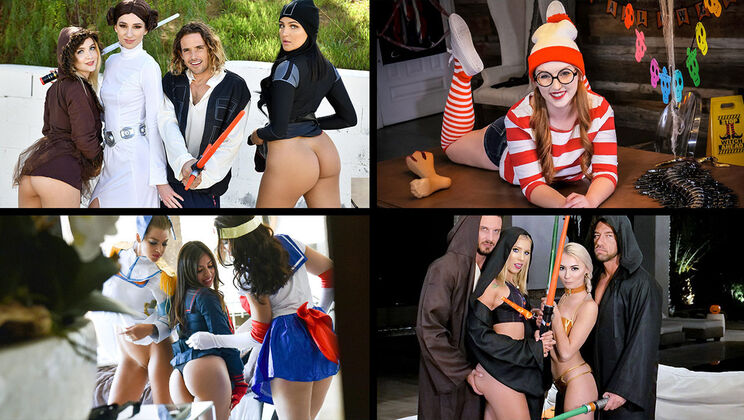 [TeamSkeetSelects] - Cosplay Darlings - Daisy Stone - Sami Parker - Brooklyn Gray - Avery Black
