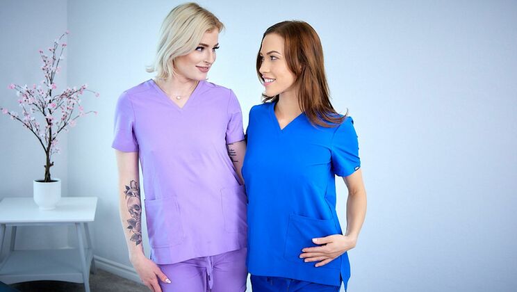 Two Beautiful Lesbians Making Love