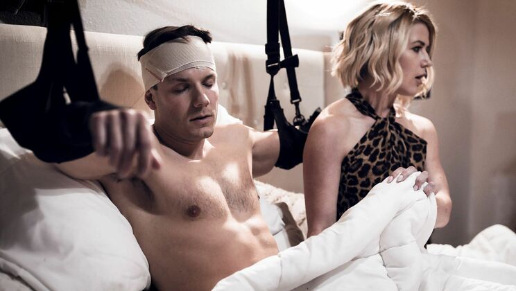 Big Tits Blonde Gives Stepson A Rough Handjob