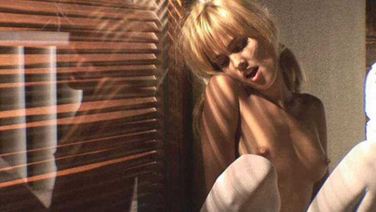 [WowGirls] - Hairy Blonde Sasha in Lingerie Masturbation - Sasha