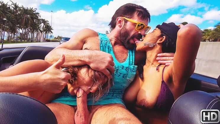 [RKPrime] - Outdoor FFM Threesome with Masturbation - Jenna Foxx - Charles Dera - Ashley Adams