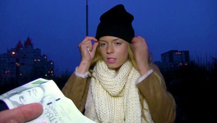 Blonde Euro Babe Fucks Stranger's Dick