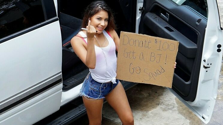 Teen Spinner Car Wash Wet T-Shirt