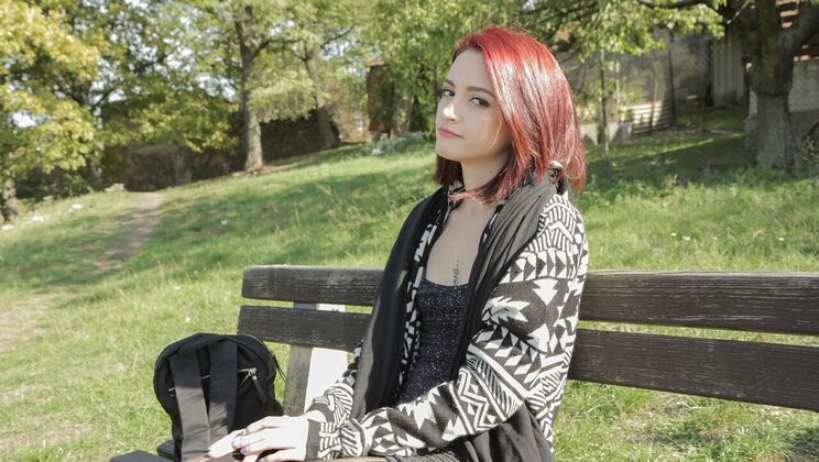 Lola Fae Sucks and Fucks a Euro Guy