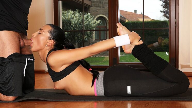 European-Style Yoga with a Blowjob
