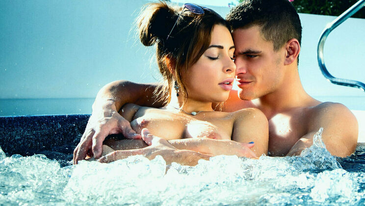 Sexy Cowgirl Ride by Ally Breelsen in Jacuzzi