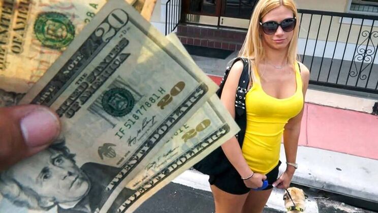 Cute Blonde Gets Handjob from Bus Driver