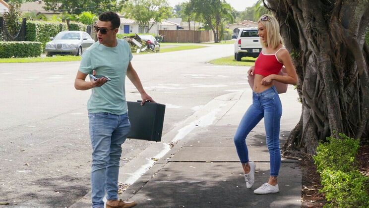 Sky Pierce Rides Johnny Love's Cock in Cowgirl Position