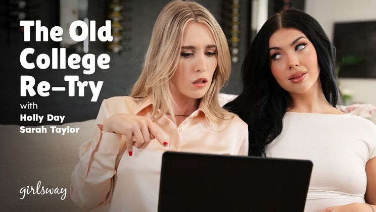 [Girlsway] - Sarah and Holly's Lesbian College Adventure - Sarah Taylor - Holly Day