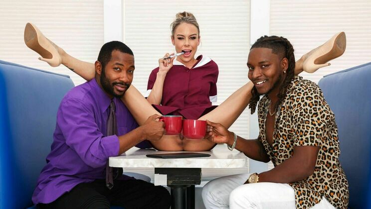 [BlacksonBlondes] - Deepthroat and Pussy Licking with Summer - Tee Reel - Summer Vixen - Goldey