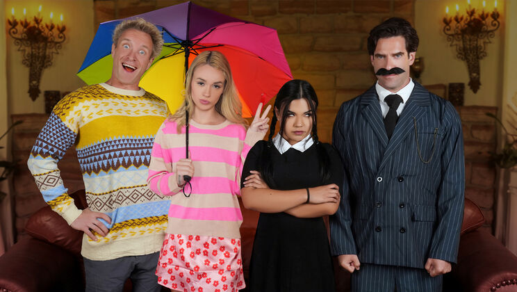 [DaughterSwap] - Old Man Gets Foursome with Young Blondes - Clarke Kent - Summer Col - Ken Feels - Khloe Kingsley