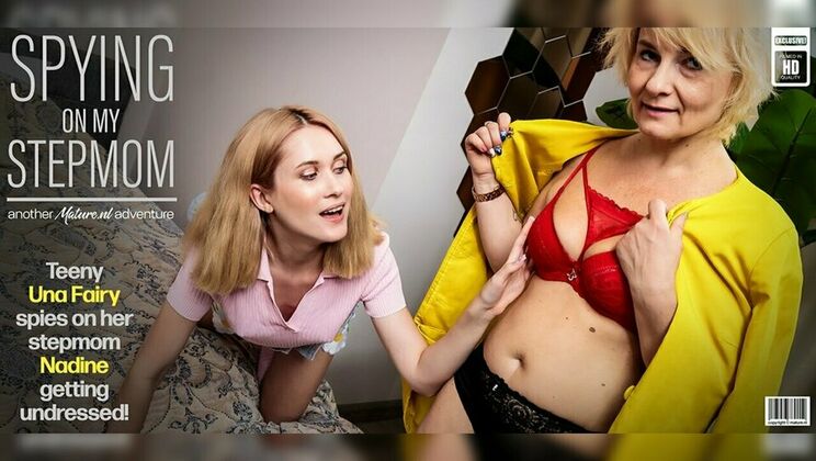 [Mature.nl] - Pantyhose and Bra: Una Fairy Licks Nadine's Pussy - Nadine - Una Fairy