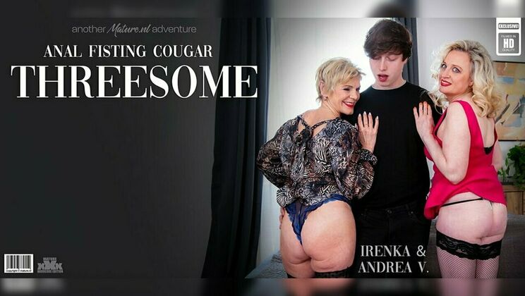 [Mature.nl] - Irenka and Andrea V.'s Mature Lesbian Threesome with a Young Stud