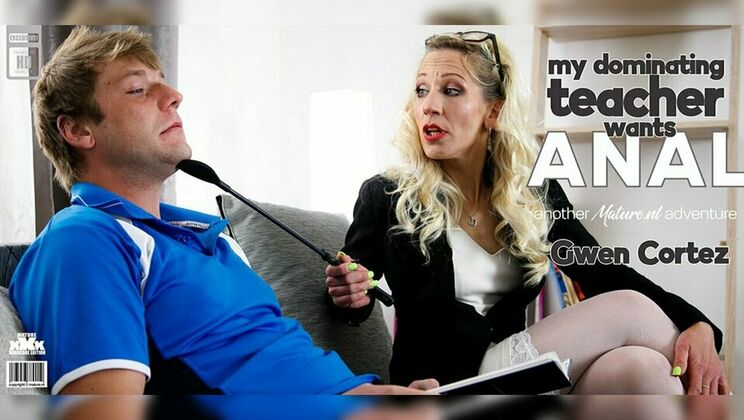 Milf Gwen Cortez Anal Sex with Young Student