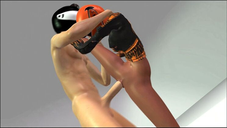 Shaved Girl Gets Fucked by Big Animated Cock