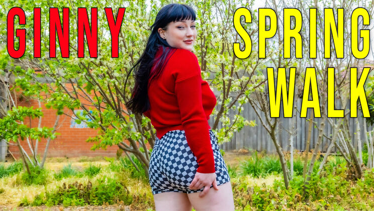 Big Titted Ginny Takes a Spring Stroll