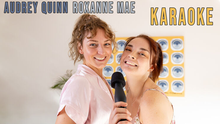 Redhead Roxanne Mae Sings with Audrey Quinn - Lesbian Fun