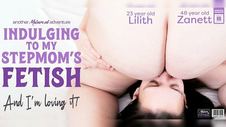 [Mature.nl] - Lilith gets dominated by stepmom Zanett's hairy pussy facesitting