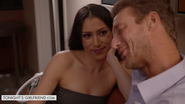 Stockings and lingerie submissive obeys harsh client in hotel