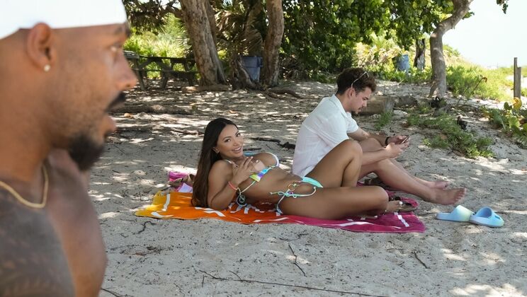 [RKPrime] - Beach Anal Session: Blowjob, Gagging, and More - Dickdealer Don - Brandy Salazar