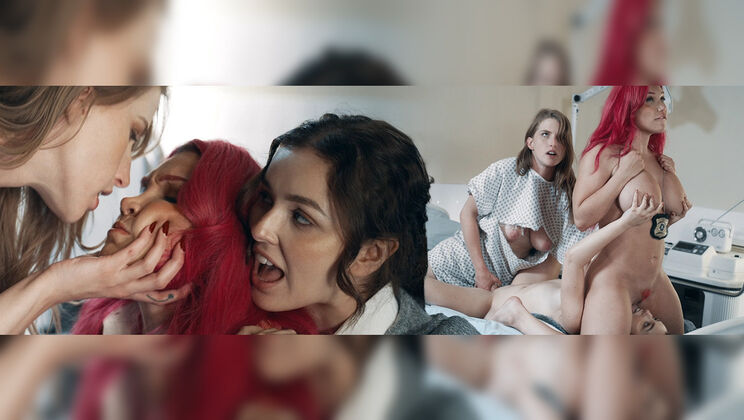 Hot Creampie for Big Tit Babes Lily and Octavia