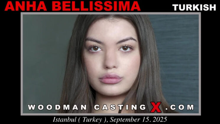[WoodmanCasting] - 18 Year Old Anha Bellissima Casting: First Time Anal & Cumshot - Anha Bellissima