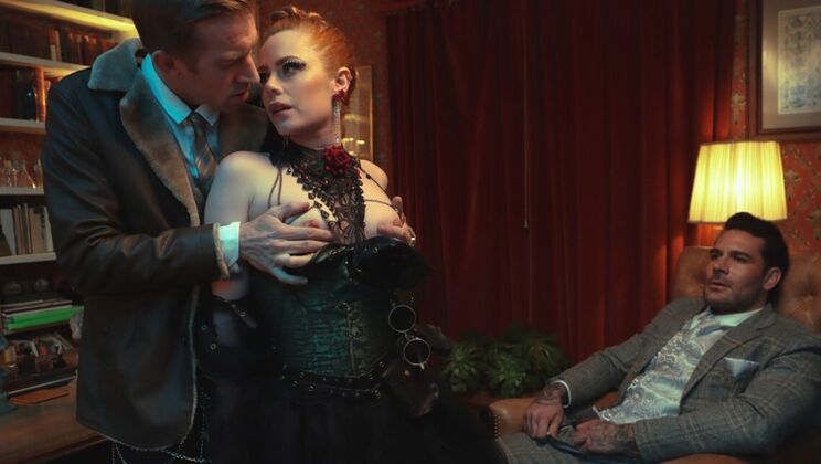 Bubble Butt Ella Gets Spanked and Fucked in Corset