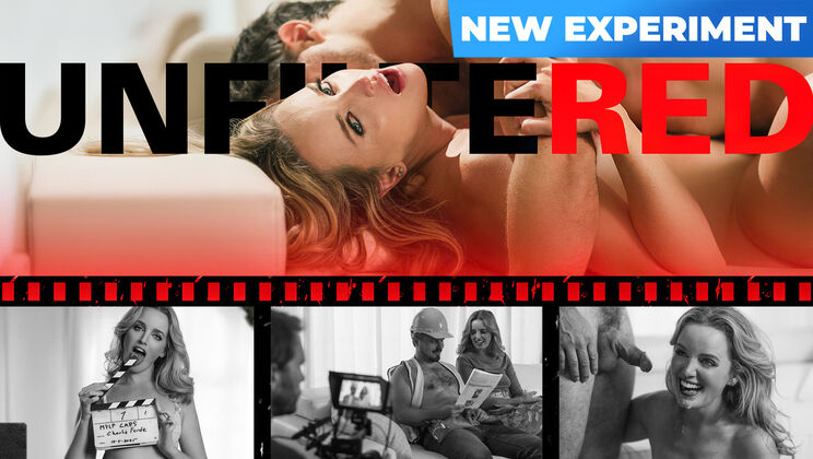 MILF Charlie in long skirt shows off her pussy and takes dick